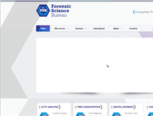 Tablet Screenshot of forensicsciencebureau.com